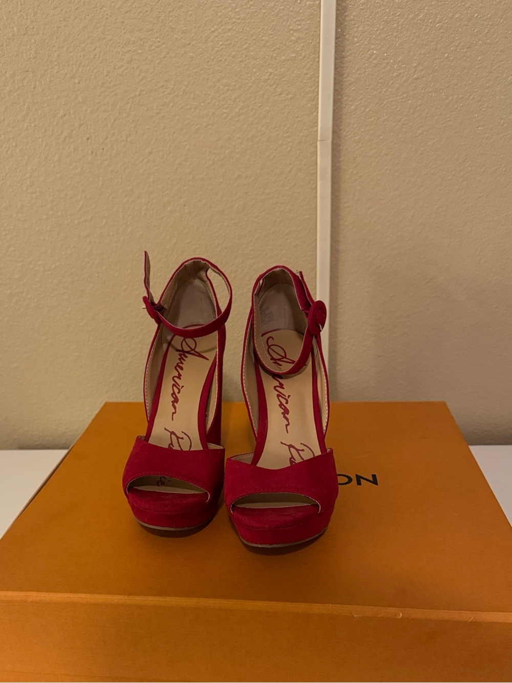 Red Suede Heels